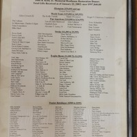 Vesper Boat Club, John B. Kelly, Jr. , Memorial Boathouse Restoration Donors poster