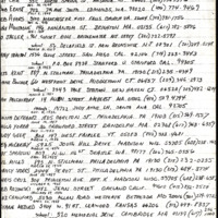 Nancy Storrs Collection - National Womens Rowing Association  1978 Womens European Tour  - Rower Directory