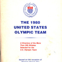 Nancy Storrs Collection - The 1980 United States Olympic Team Directory